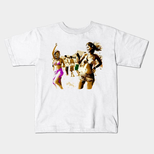 Beach Party Kids T-Shirt by apsi